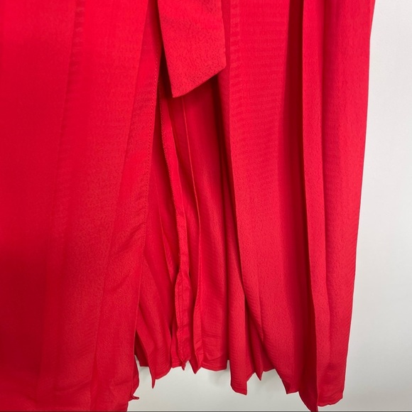 Stitch Fix l KATIE STURINO Arnette Red Pleated Midi Dress, Small - Picture 11 of 13